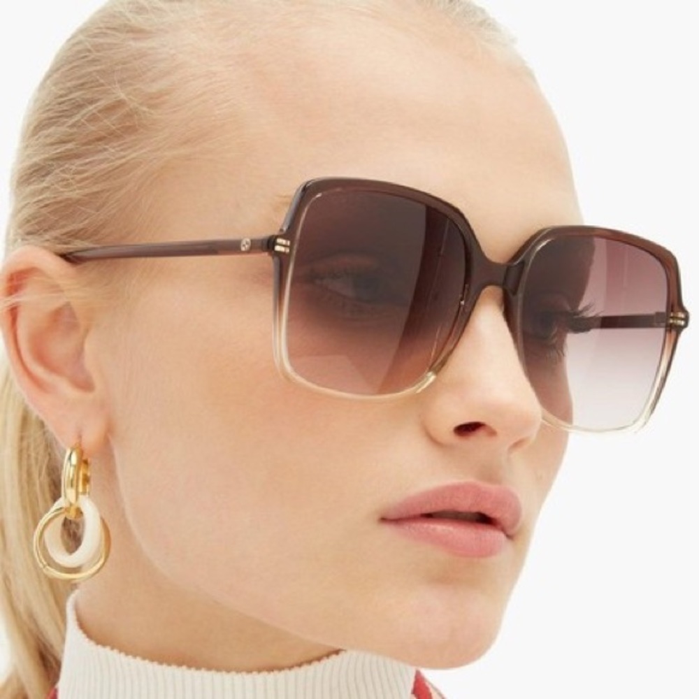 Gucci gradient brown sunglasses